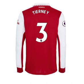 Arsenal Kieran Tierney #3 Hemmatröja 2022-23 Långa ärmar